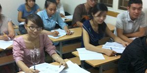 Một lớp học KLPT tại Ngoại ngữ Phương Đông